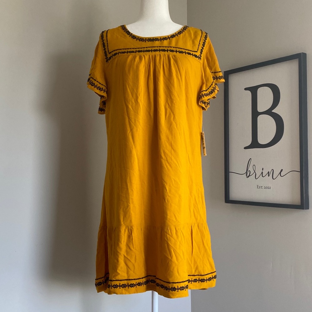 Embroidered Yellow Sundress